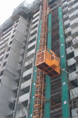 Elevatore materiale della gru della costruzione dell'ascensore con Schneider, parti elettriche del LG